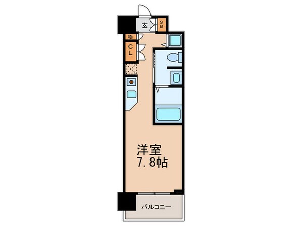 エスリ－ド御堂筋梅田(707)の物件間取画像